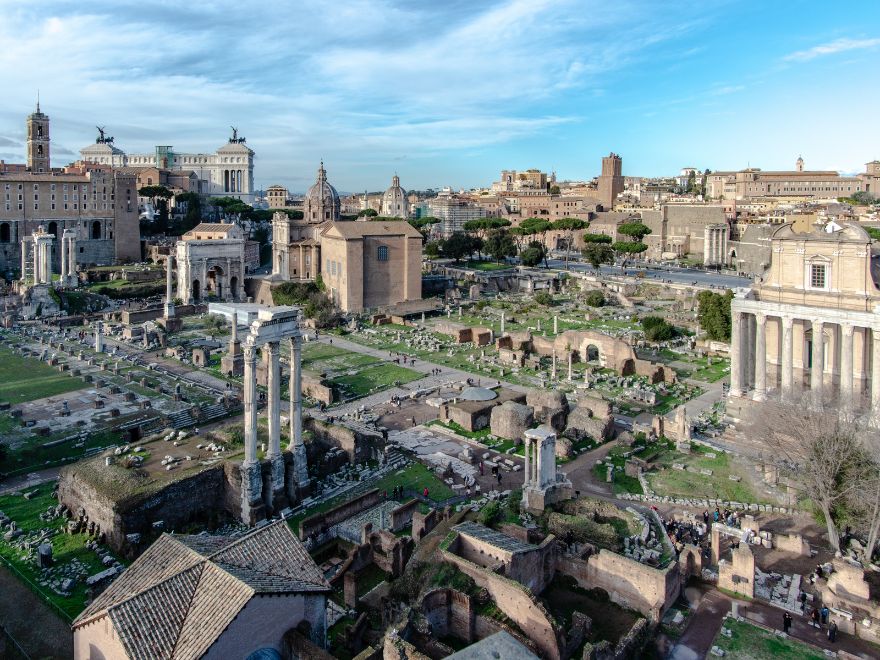 Roman Forum view from the Palatine Hill