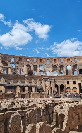 Colosseum with arena floor view in Rome Colosseum with arena floor view in Rome